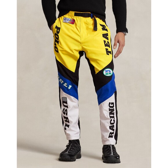 Polo Ralph Lauren Other - Polo Ralph Lauren Waterproof Racing Pants Color Block Yellow/Blue S, M, L